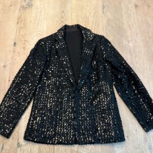 Black Sequin Blazer